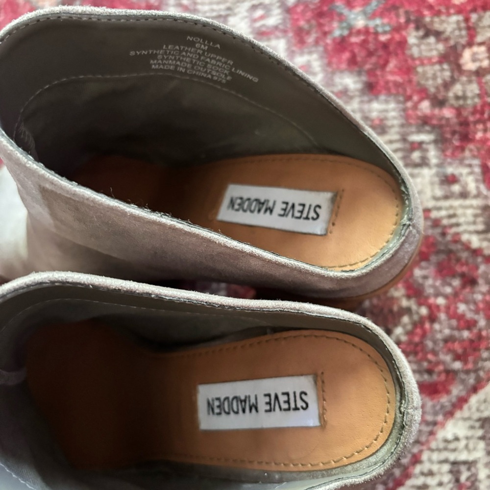 Steve Madden Nolla Suede Mule in Gray size 6M - Picture 7 of 9
